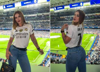 Virginia Fonseca vê jogo do Real Madrid e gols de Vini Jr